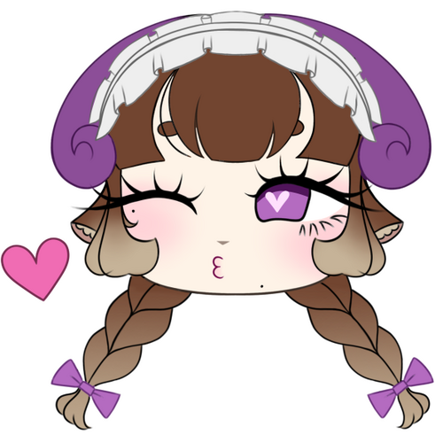 Kiss emote example ♡